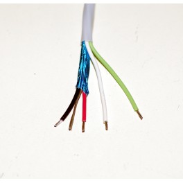 22ga 4 conductor wire, with shielding